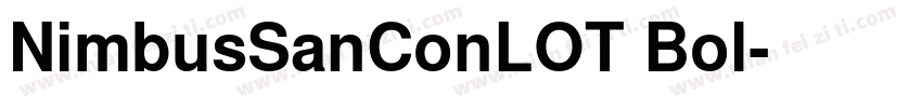 NimbusSanConLOT Bol字体转换